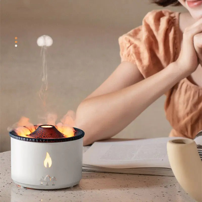 Volcano Design Jellyfish Flame Air Humidifier